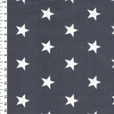 Rose & Hubble White Stars Collection, 100 % Baumwollstoff, Blau, Grau
